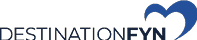 A blue and white heart shaped logo. Description generated by AI